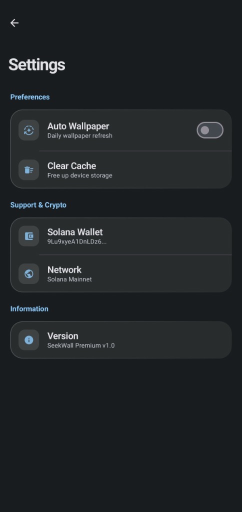 Tip Screen